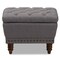 Baxton Studio Annabelle Light Grey Walnut Finished Tufted Storage Ottoman 131-7217 - alternate 5